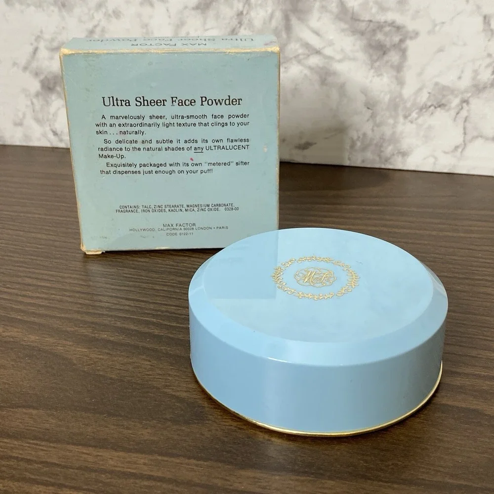 VTG Max Factor UltraLucent Ultra Sheer Face Powder NIB Deep Tone 60s/70s